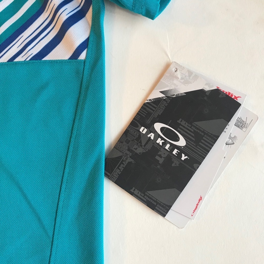 Oakley Men’s Teal Polo XL NWT $70 - Picture 7 of 10
